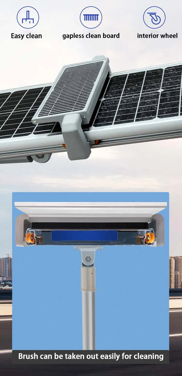 Lighteme 10.000 W kommerzielle Solar-Straßenlaterne All-in-One 6500 K – selbstreinigend