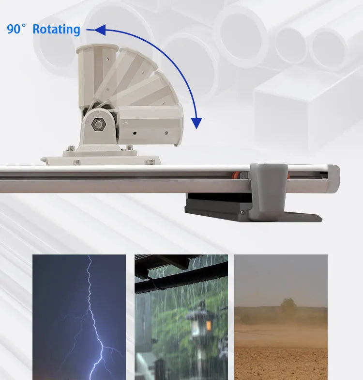 Lighteme 10.000 W kommerzielle Solar-Straßenlaterne All-in-One 6500 K – selbstreinigend