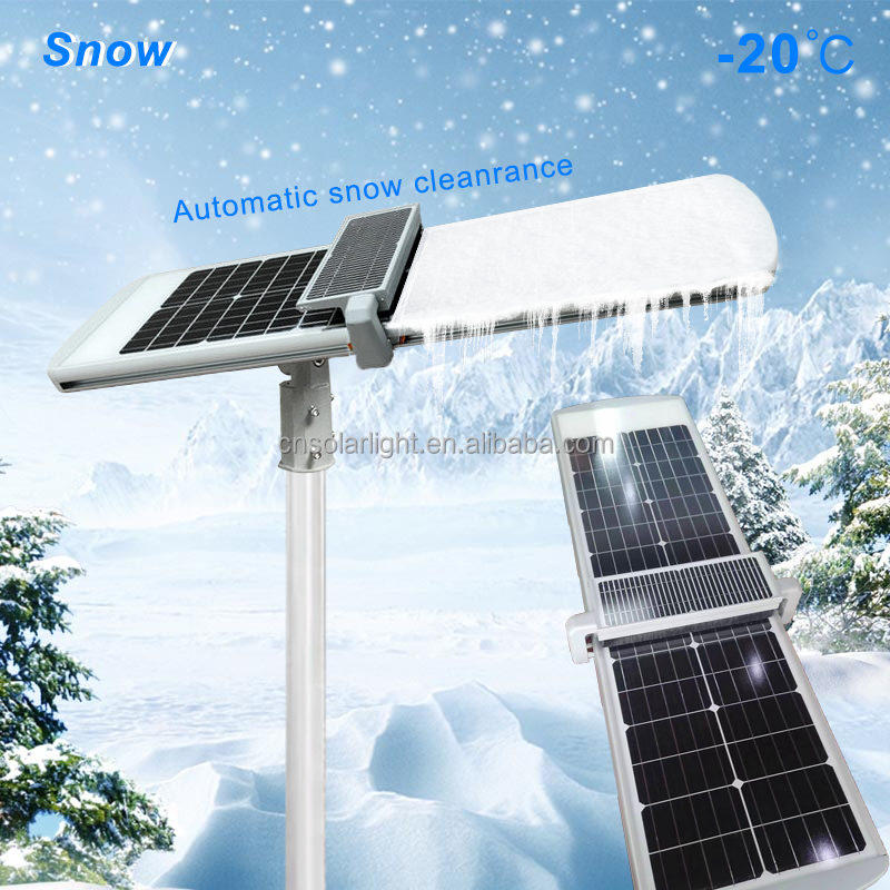 Lighteme 10.000 W kommerzielle Solar-Straßenlaterne All-in-One 6500 K – selbstreinigend