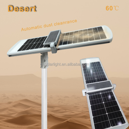 Lighteme 10.000 W kommerzielle Solar-Straßenlaterne All-in-One 6500 K – selbstreinigend