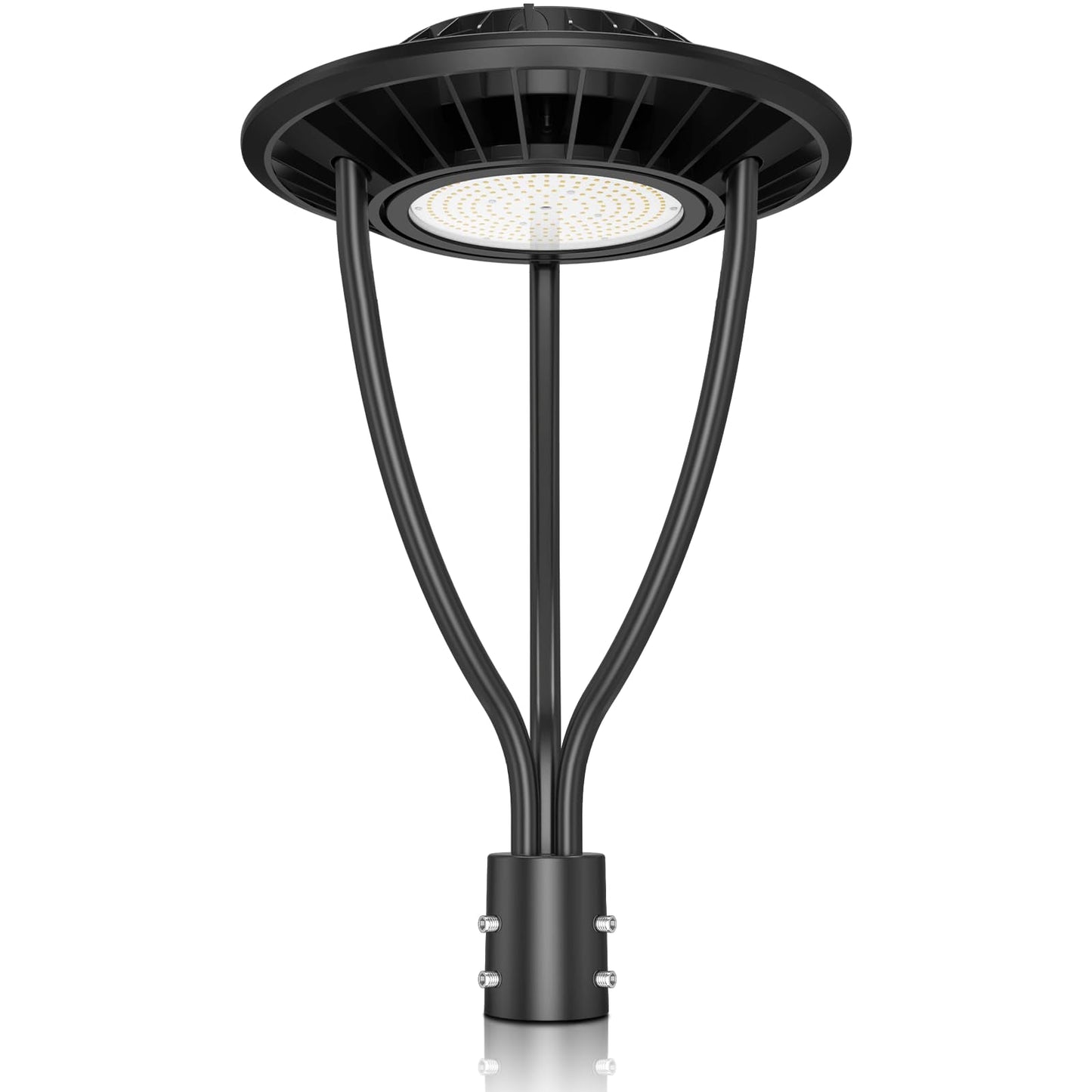 Lighteme 150W Hard Wire LED Post Top UFO Light 21,000LM, ETL Listed LED Post Lights with Photocell 5000K, IP65