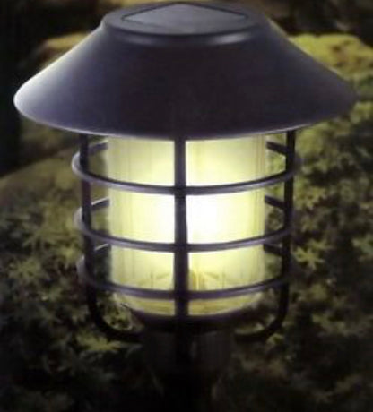 Lighteme LED 8 Piece Large Solar Pathway Lights Aluminum with glass-10 LM