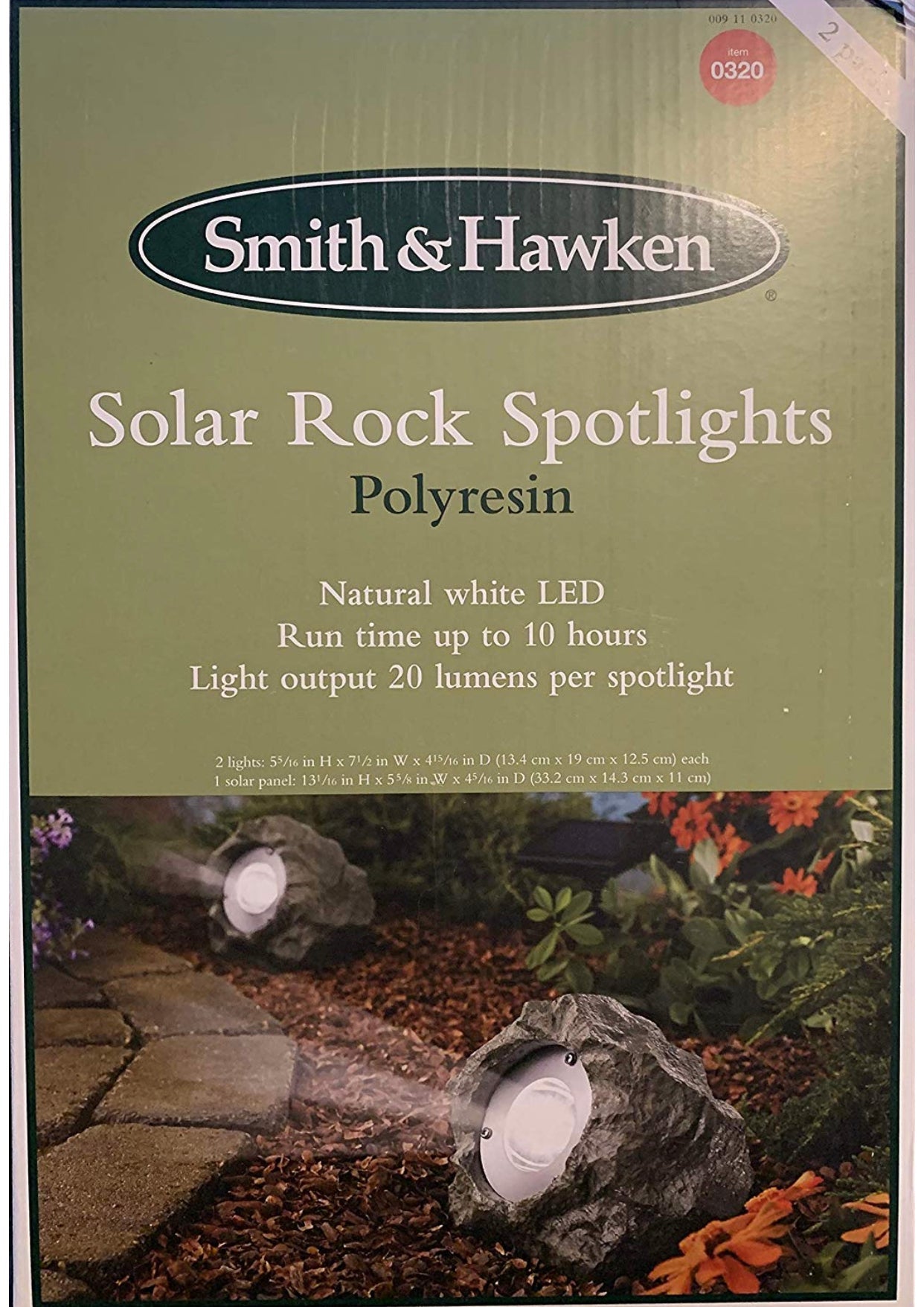 Lighteme Lot de 4 spots solaires d'extérieur à LED pour allée, jardin et sentier