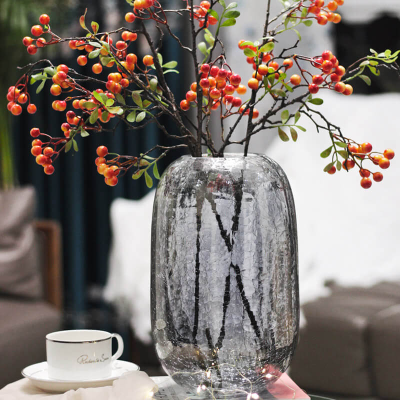 Vase en verre à fleurs glacées Lighteme