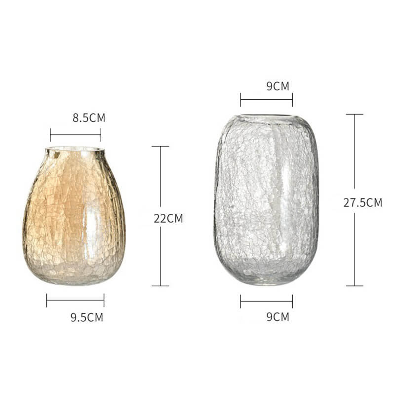 Vase en verre à fleurs glacées Lighteme