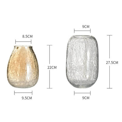 Vase en verre à fleurs glacées Lighteme