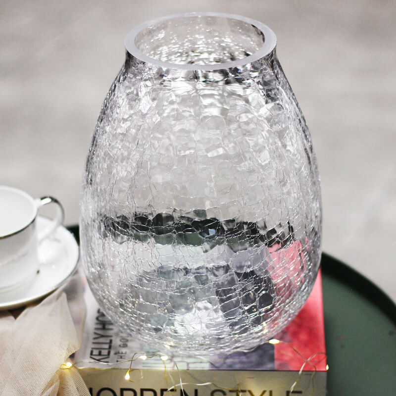 Vase en verre à fleurs glacées Lighteme