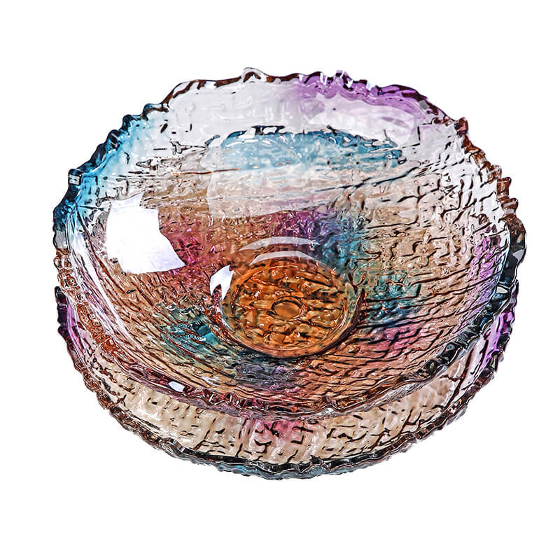 Lighteme Obstteller aus Glas mit Eismuster