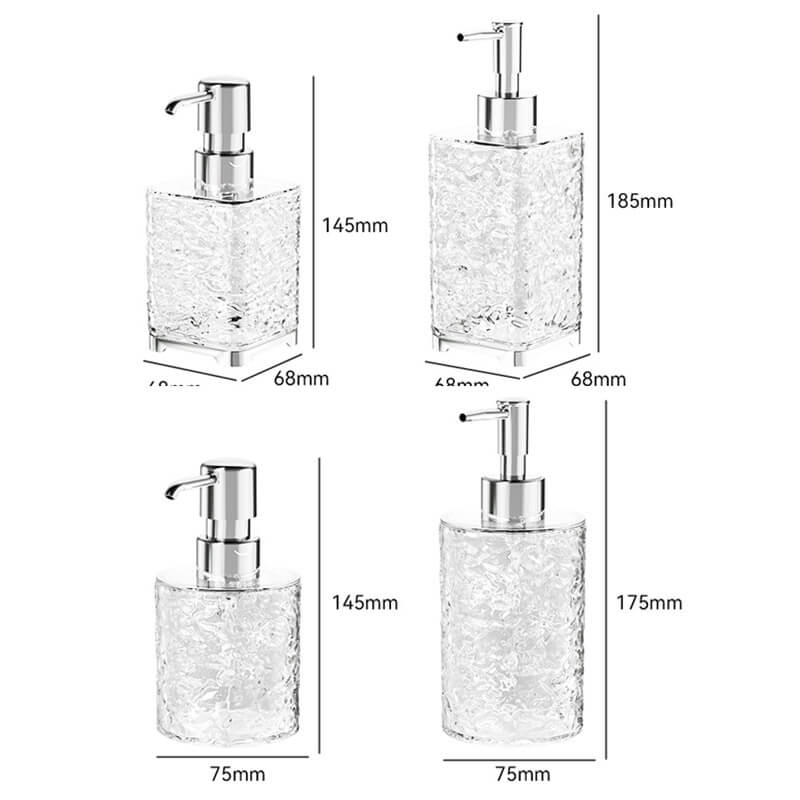 Lighteme Seifenspenderflasche mit Eismuster