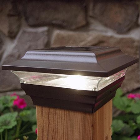 Lampes solaires pour clôture Lighteme - Bronze