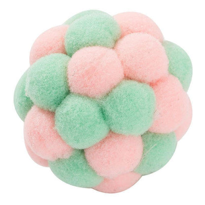 Lighteme Interesting Pet Cat Toy Colorful Handmade Plush Ball (2 colors)