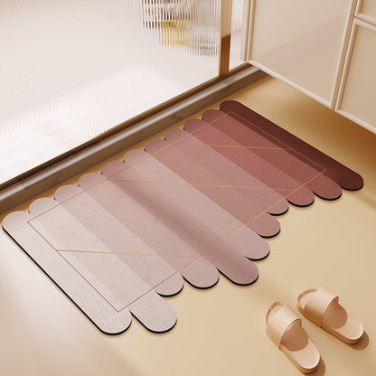 Tapis de bain Lighteme à dégradé irrégulier de boue de diatomées