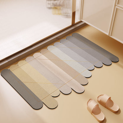 Tapis de bain Lighteme à dégradé irrégulier de boue de diatomées