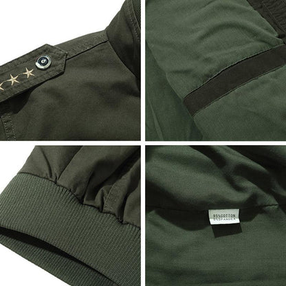 Leichte Army-Winderbreaker-Jacke aus Lighteme-Baumwolle