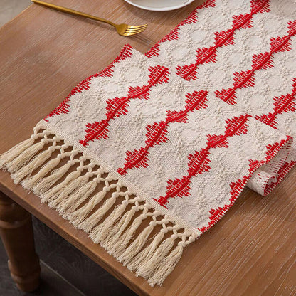 Lighteme Jacquard Cotton Table Runner