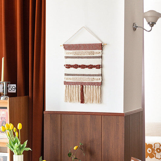 Lighteme Jacquard-Wandbehang mit Quaste