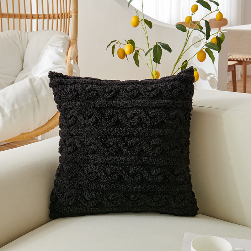 Heller Jacquard-Kissenbezug