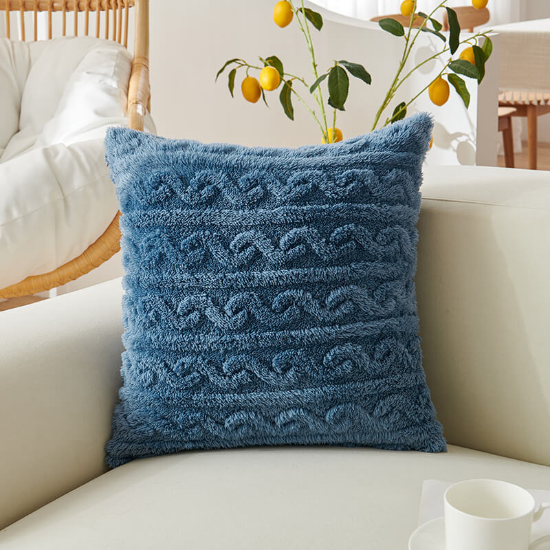 Heller Jacquard-Kissenbezug