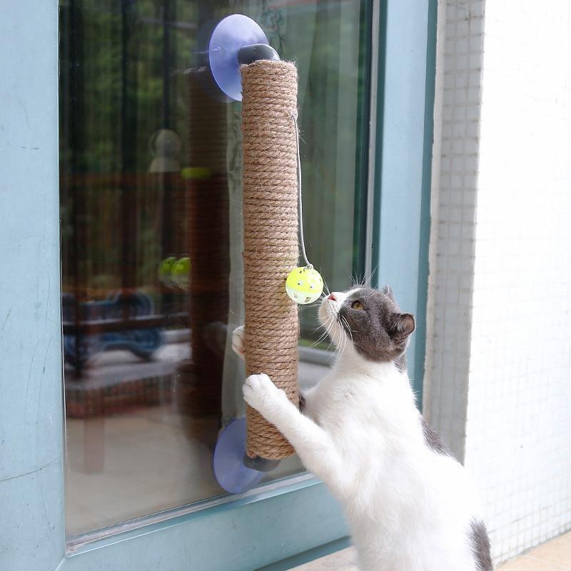 Lighteme Jute Saugnapf Katzenkletterwand Kratzspielzeug