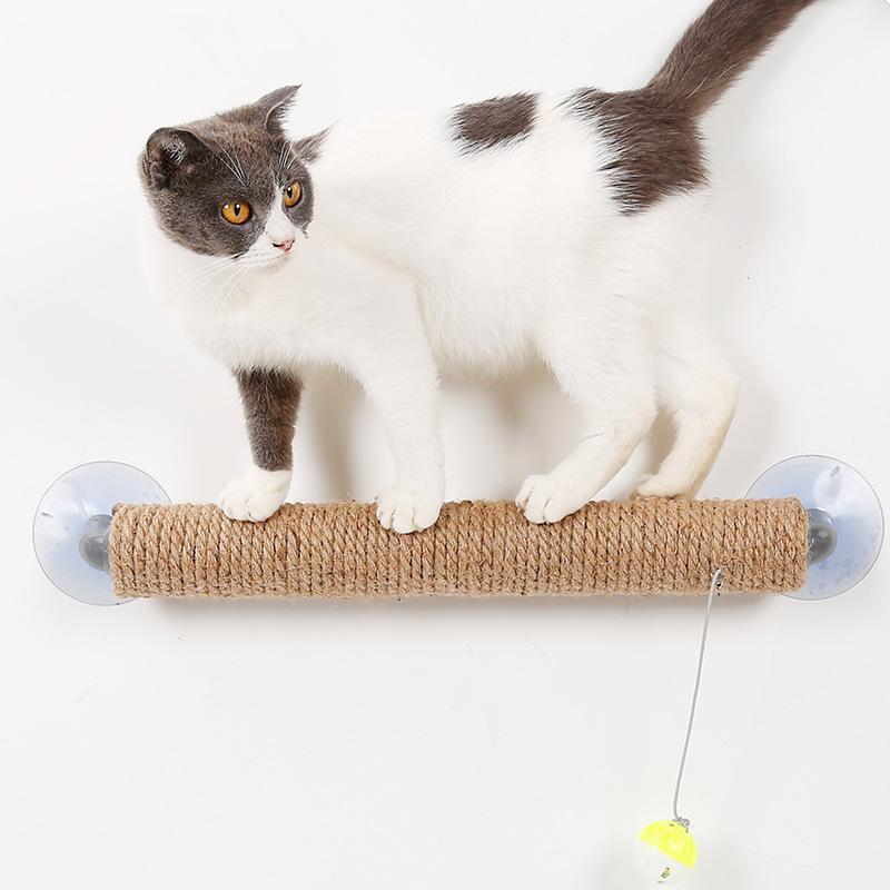 Lighteme Jute Saugnapf Katzenkletterwand Kratzspielzeug
