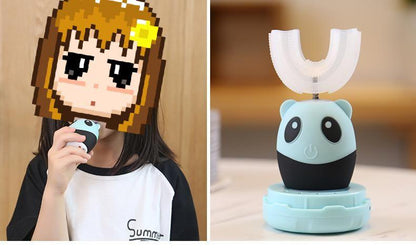 Lighteme Kids Cute Cartoon U-Shaped Electric Automatic Toothbrush