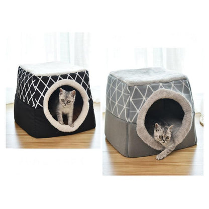Lighteme Kitten House Dual-Use Cat Nest Pet Bed (2 colors & 2 sizes)