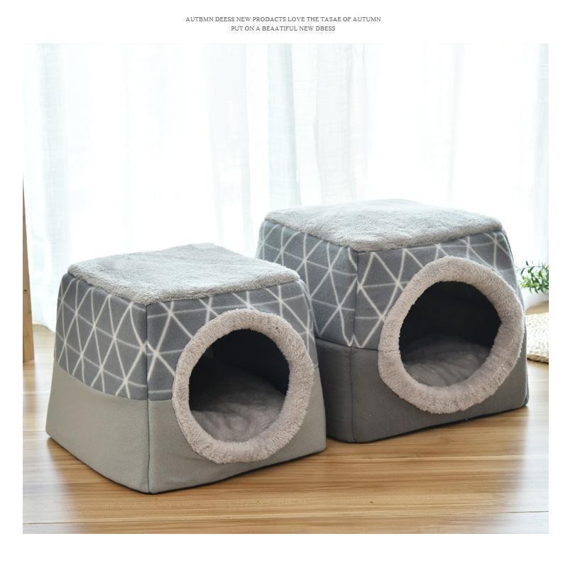 Lighteme Kitten House Dual-Use Cat Nest Pet Bed (2 colors & 2 sizes)
