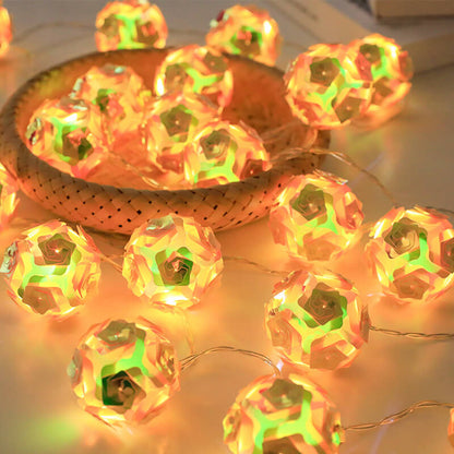 Lighteme LED-Lichterkette mit bunten Rosen