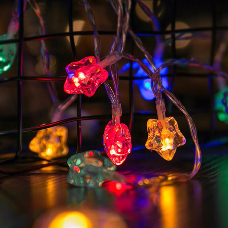 Lighteme LED-Lichterkette mit Pentagramm