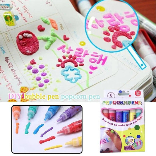 Lighteme DIY Bubble Popcorn Zeichenstifte 6er-Set
