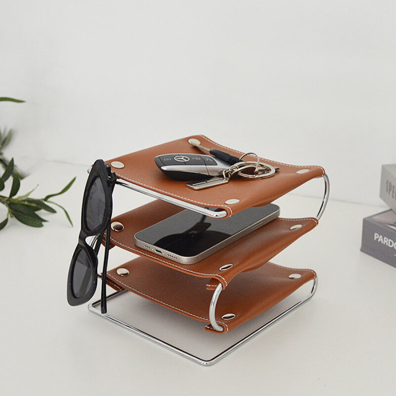 Lighteme Leather Desktop Storage