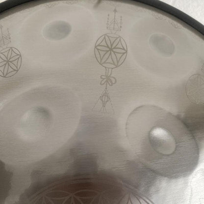 Life of Flower Personnalisé Fait main Do Majeur 22 pouces 9/10/12 notes en Acier Inoxydable Handpan Drums