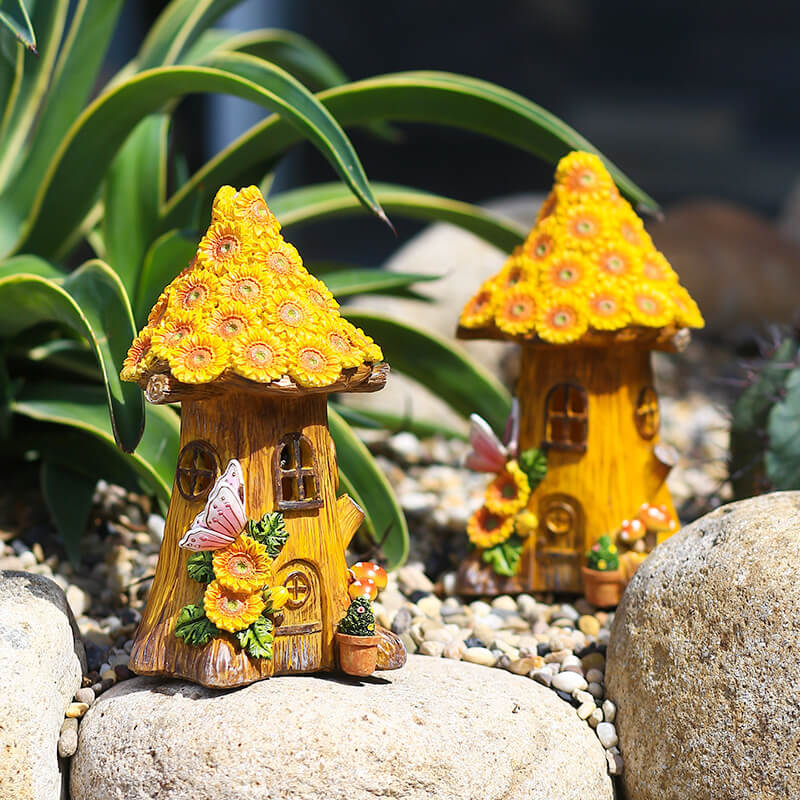 Lighteme beleuchtetes Sonnenblumen-Baumhaus