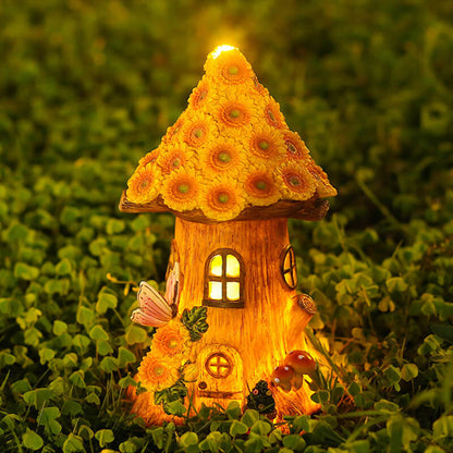 Lighteme beleuchtetes Sonnenblumen-Baumhaus