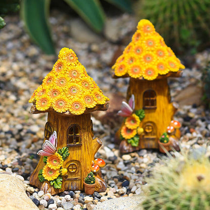 Lighteme beleuchtetes Sonnenblumen-Baumhaus