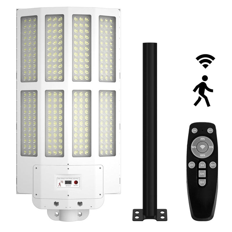 Lighteme 1500 W Solar-Straßenlaterne für den Außenbereich, wasserdicht, 6500 K Bewegungsmelder, Dämmerung bis Morgengrauen, 200.000 lm Wandleuchte mit Fernbedienung 