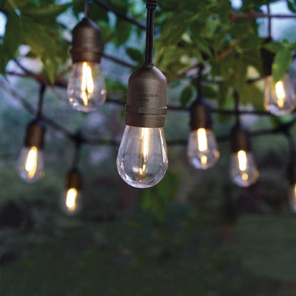 Lighteme 24 Fuß wasserdichte LED-Lichterkette, 12 Glühbirnen, Plug-In 