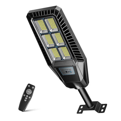 Lighteme 300 W Solar-Straßenleuchte, 30000 lm, LED, für den Außenbereich, wasserdicht, von der Dämmerung bis zum Morgengrauen, für Hofbeleuchtung, IP66, 6000 K, mit Halterung und Fernbedienung 