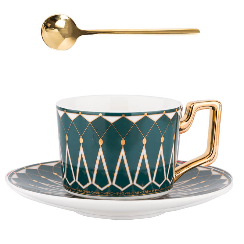 Lighteme Square A Retro Pattern Coffee Cup