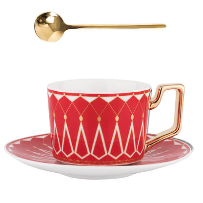 Lighteme Square A Retro Pattern Coffee Cup