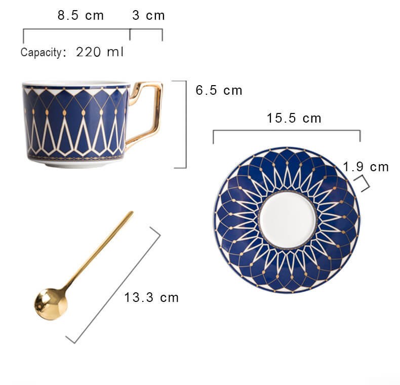 Lighteme Square A Retro Pattern Coffee Cup