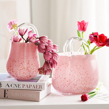 Lighteme Light Luxus-Handtaschenvase aus Glas