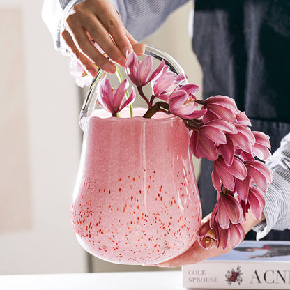Lighteme Light Luxus-Handtaschenvase aus Glas