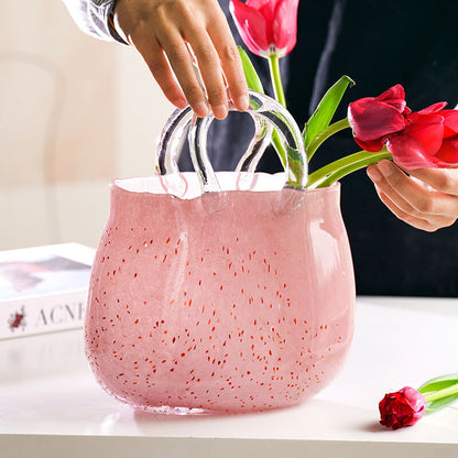 Lighteme Light Luxus-Handtaschenvase aus Glas