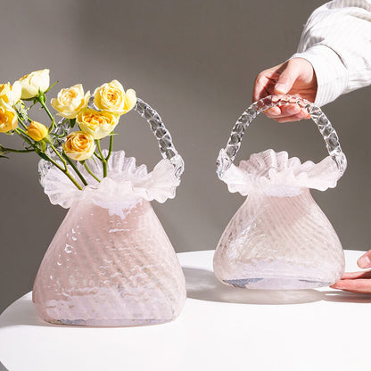 Lighteme Light Luxus-Handtaschenvase aus Glas