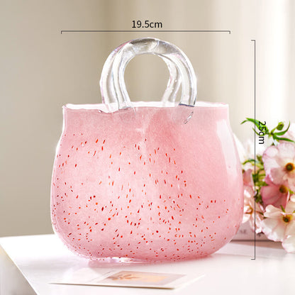 Lighteme Light Luxus-Handtaschenvase aus Glas