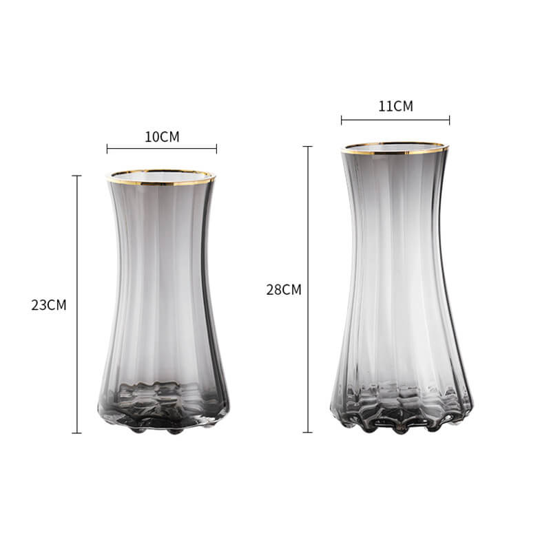 Vase en verre simple et luxueux Lighteme