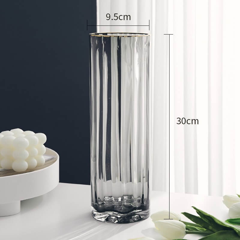 Vase en verre simple et luxueux Lighteme