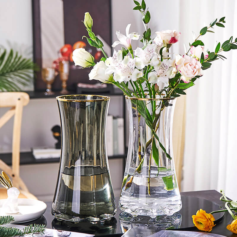 Vase en verre simple et luxueux Lighteme