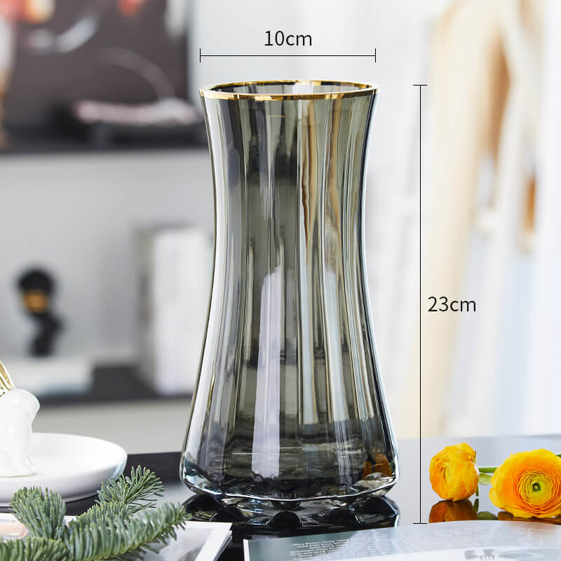Vase en verre simple et luxueux Lighteme